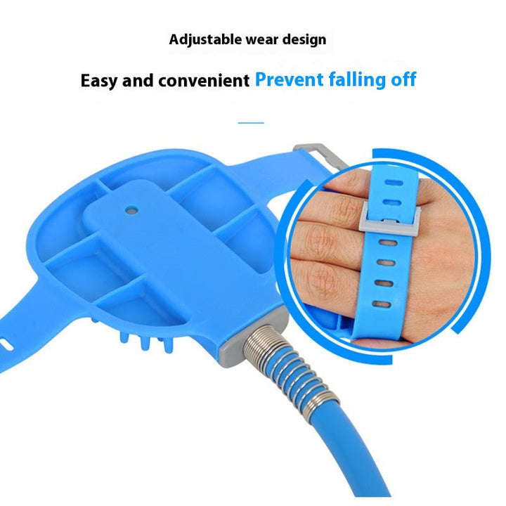 Transform Bath Time with the Silicone Nozzle Hand-held Shower Brush