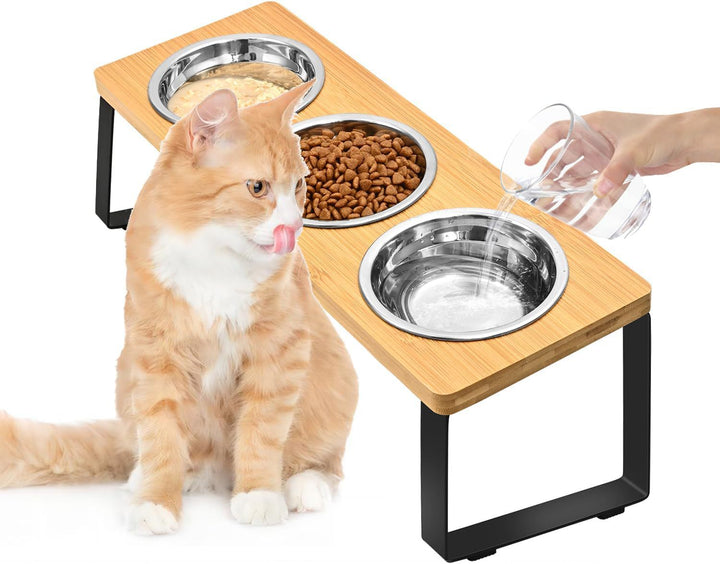 Elevate Your Pet's Dining Experience with the Log Pet Feeding Rack