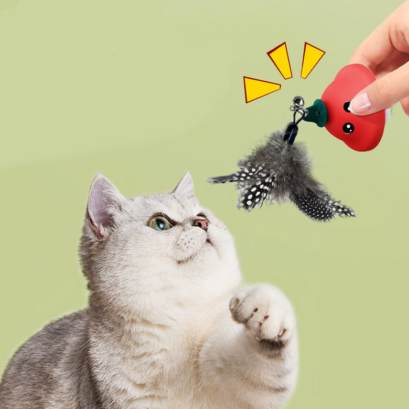 Introducing the Cat Wand Suction Cup Pet Movement Playing Toy