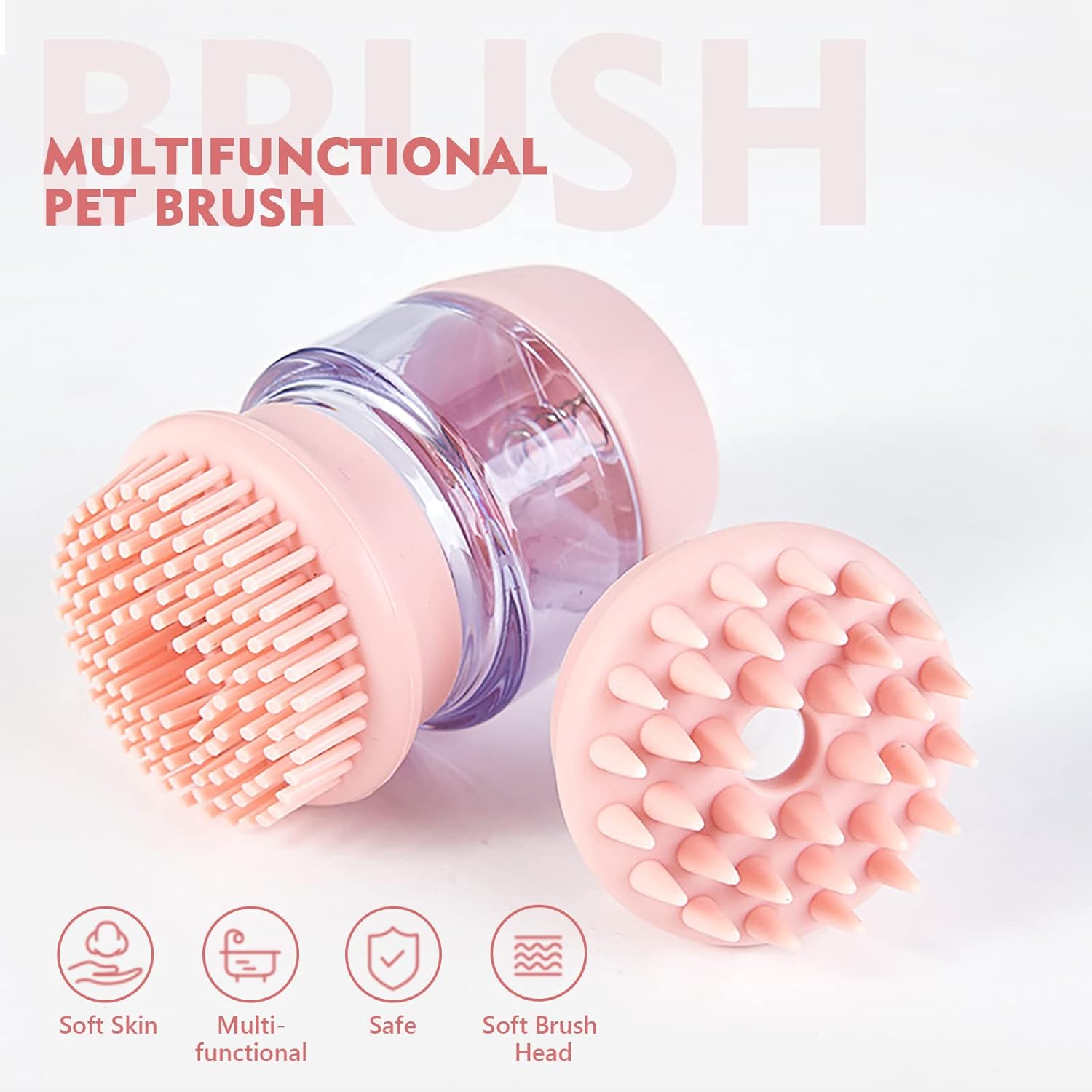 Cat Dog Pet Bath Brush Silicone