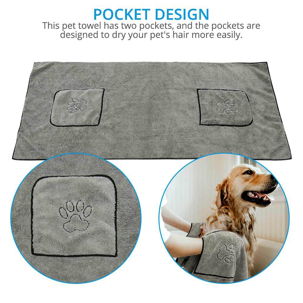 Super Absorbent Dog Bathrobe Bath Towel
