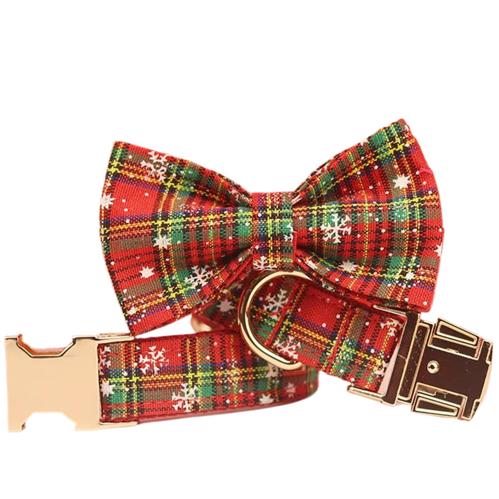 Pet Collar Plaid Dog Rope Leash