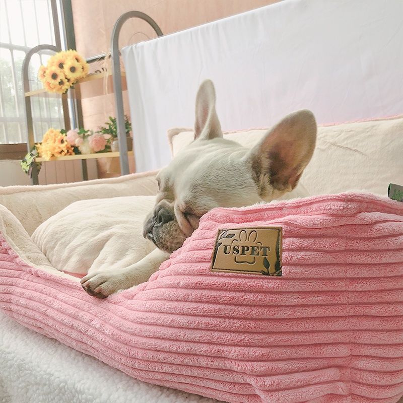 Plush Warm Pet Kennel Dog Bed