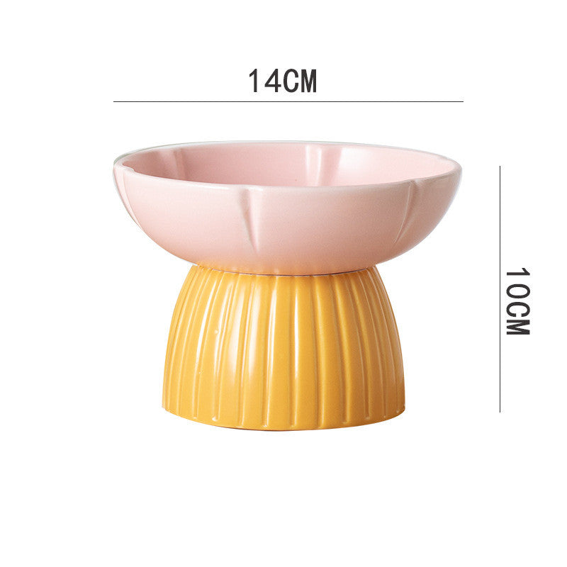 Pet Macarons Feeding Ceramic Bowl
