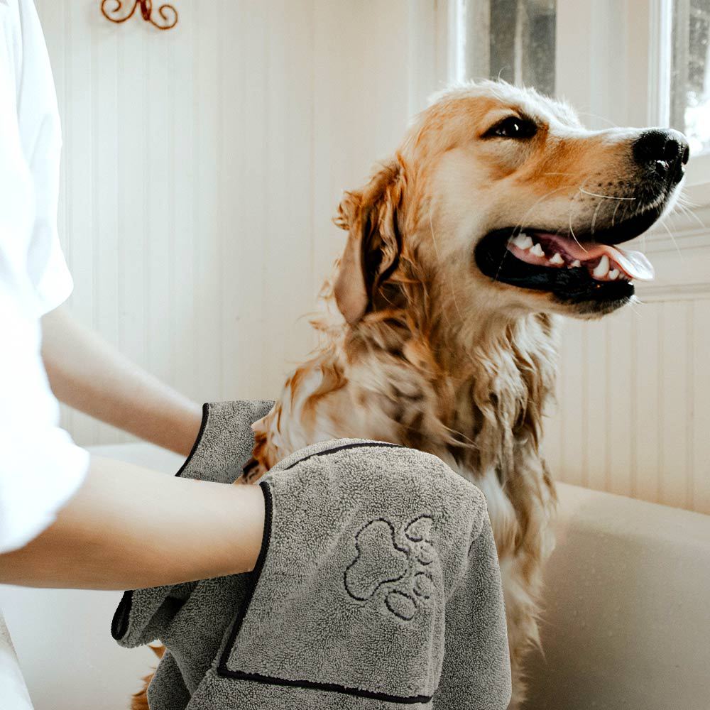Super Absorbent Dog Bathrobe Bath Towel