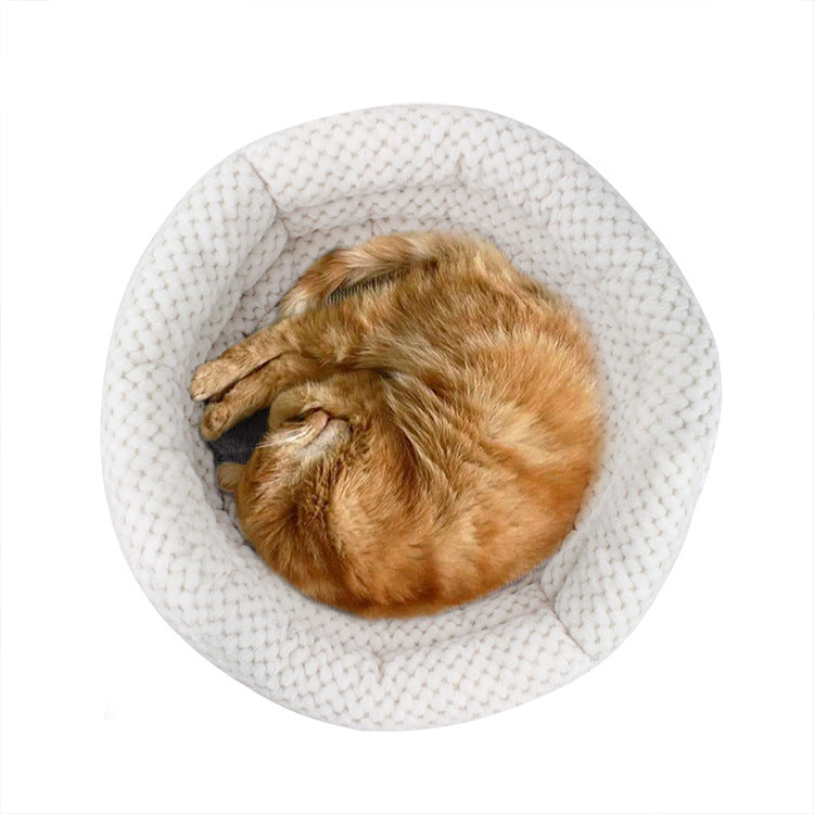 Ice Velvet Pet Deep Sleep Bed