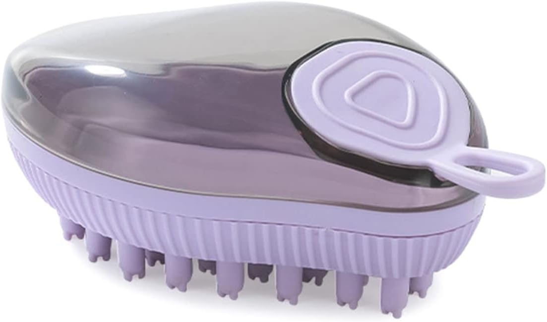 Dog Bath Brush With Soap Dispenser