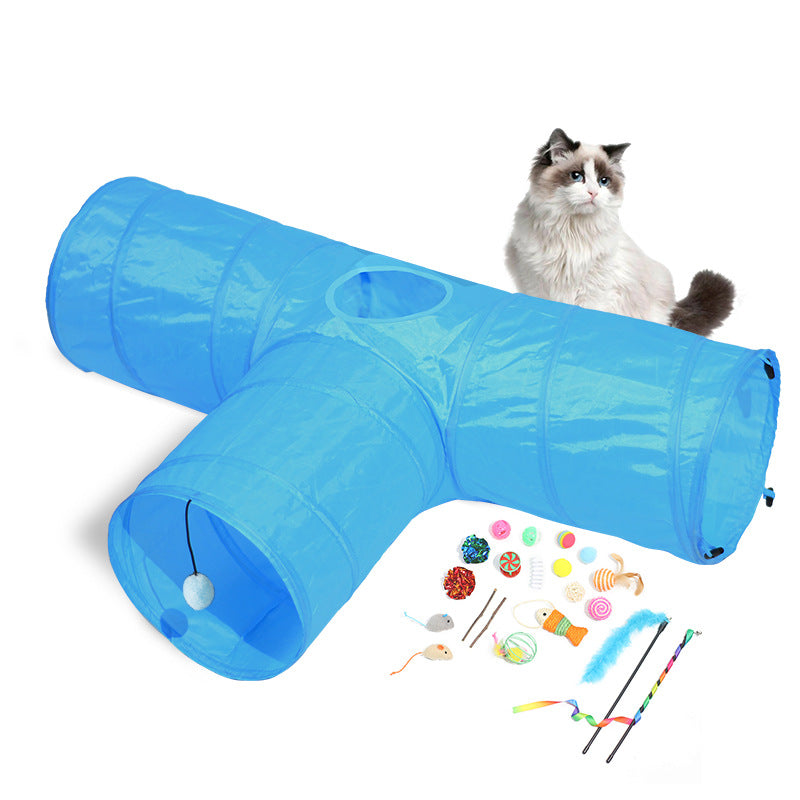 Cat Tunnel Foldable Pet Path Cat Toys