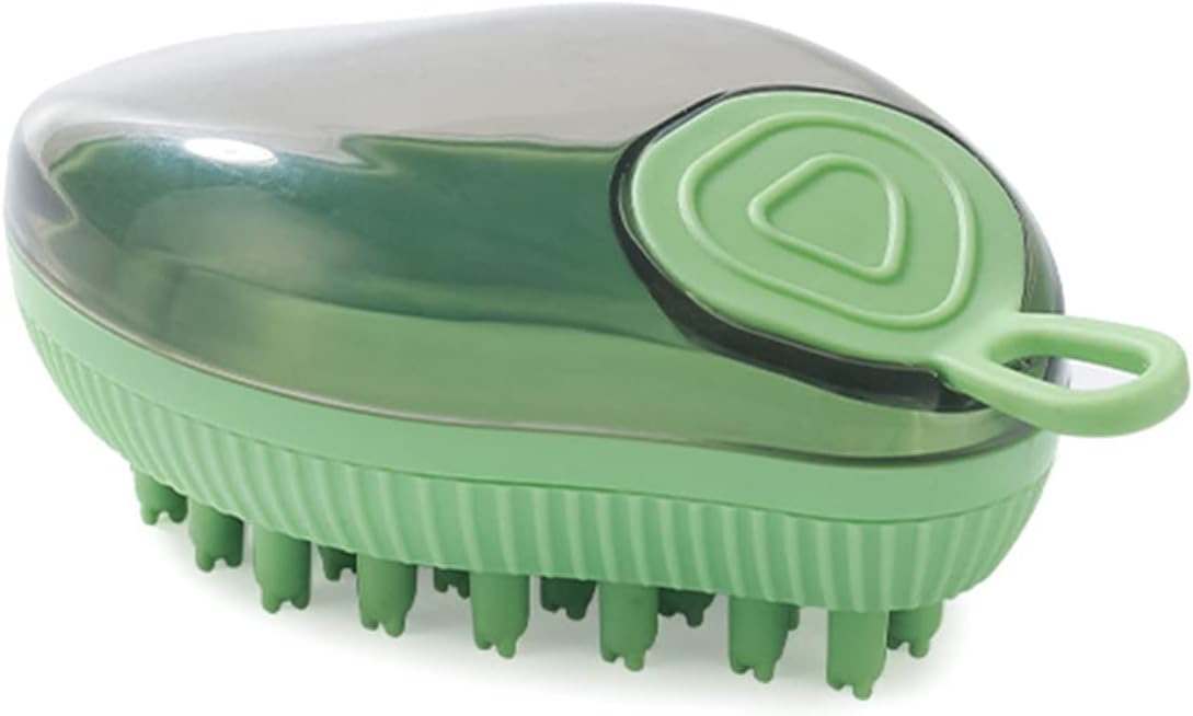 Dog Bath Brush With Soap Dispenser