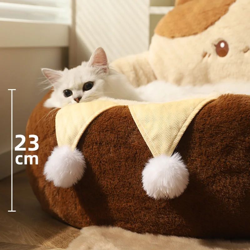 Cats Sofa Dogs Bed Round Cat Pad