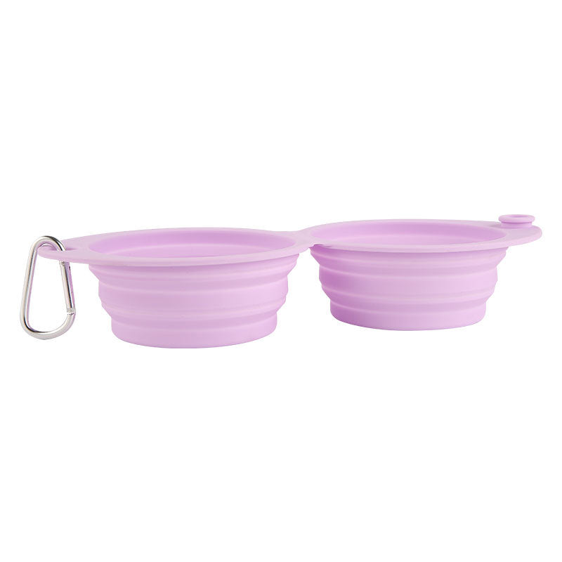 Pet Silicone Foldable Bowl Outdoor Feeding