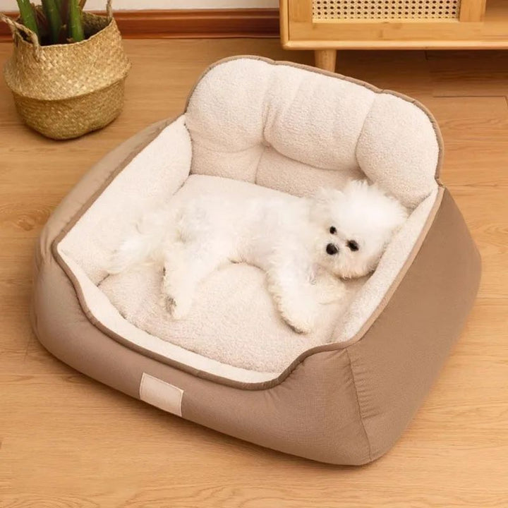 Cozy Plush Pet Bed Warm Washable