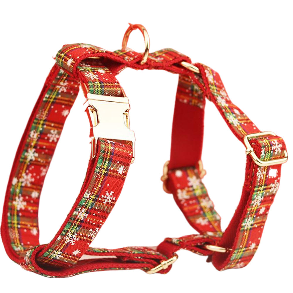 Pet Collar Plaid Dog Rope Leash