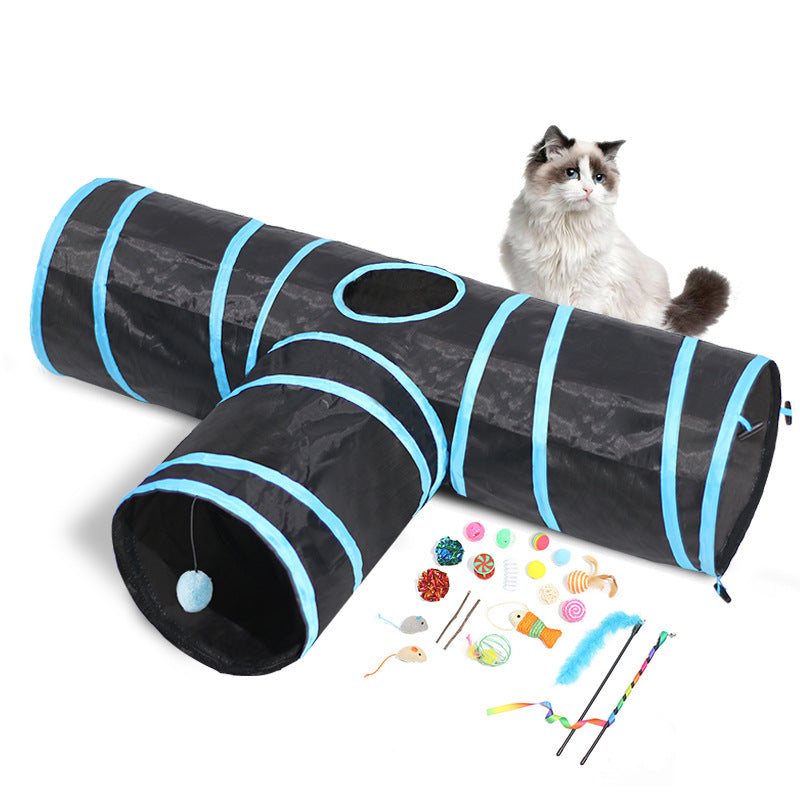Cat Tunnel Foldable Pet Path Cat Toys